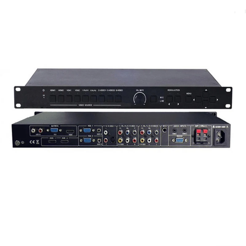 9 in 1 HDMI/VGA/component/Composite AV HDMI Switcher Scaler presentation switcher with HDMI&VGA out+ digital amplifier
9 in 1 HDMI/VGA/component/Composite AV HDMI Switcher Scaler presentation switcher with HDMI&VGA out+ digital amplifier