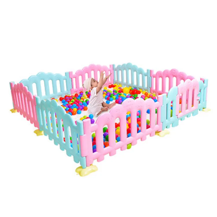 

New Design Baby Toddler Learn Walking Crawling Safety Game Fence Fashion Mixed Color Play Fence Protection For Baby Kids