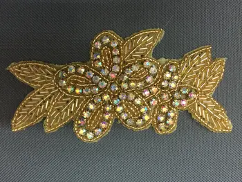 DHL FREE Wedding Rhinestones Applique, Rhinetones Trim for Dress, gold Sash Bridal Applique,Crystal Beaded Applique
DHL FREE Wedding Rhinestones Applique, Rhinetones Trim for Dress, gold Sash Bridal Applique,Crystal Beaded Applique