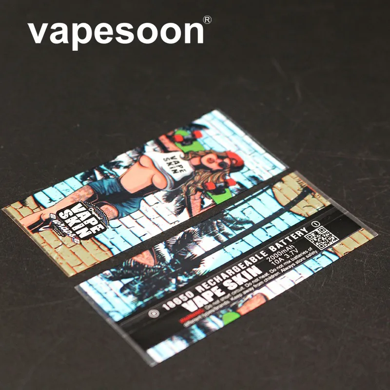 100pcs 18650 Battery Wrapper Stickers protector Skin e cigarette Vape Battery sticker beautiful pattern cover
100pcs 18650 Battery Wrapper Stickers protector Skin e cigarette Vape Battery sticker beautiful pattern cover