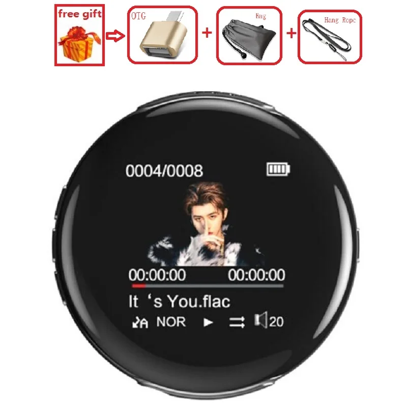 Newest Round MP3 Player 16gb M1 Bluetooth Built-in Speaker FM E-book MINI Sport Music MP3 Player Ruizu M1
Newest Round MP3 Player 16gb M1 Bluetooth Built-in Speaker FM E-book MINI Sport Music MP3 Player Ruizu M1