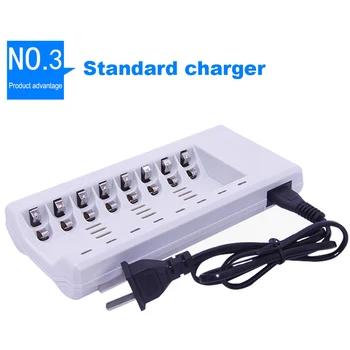New 8 Slot 8 Channel 8 Ports NiZn 1.2v Nimh Rechargeable AA AAA Battery Charger Charging Hub
New 8 Slot 8 Channel 8 Ports NiZn 1.2v Nimh Rechargeable AA AAA Battery Charger Charging Hub
