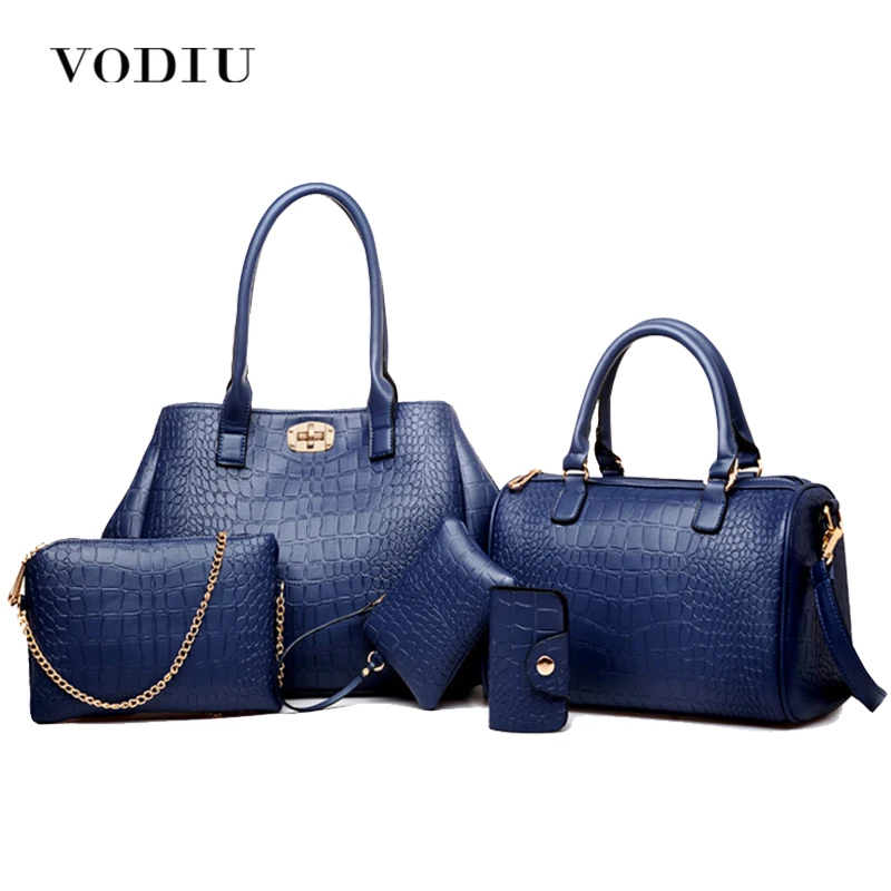 Women Bag Leather Handbag Female 4 Sets Composite Bag Totes Women's Shoulder Bag Handbags And Purses Crocodile Pattern Clutch
Women Bag Leather Handbag Female 4 Sets Composite Bag Totes Women's Shoulder Bag Handbags And Purses Crocodile Pattern Clutch