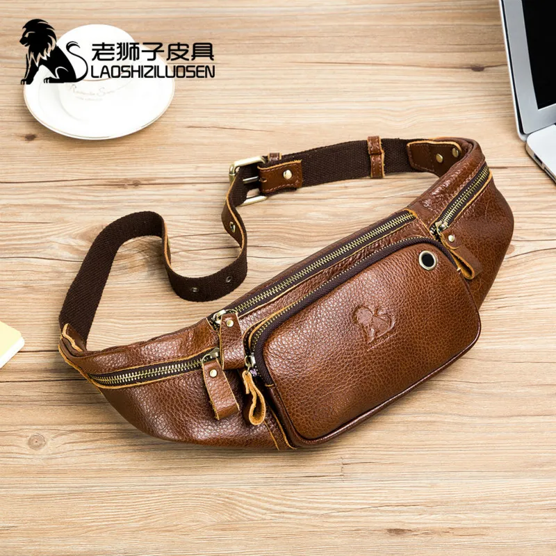 LAOSHIZI Genuine Leather Waist Packs Fanny Pack Belt Bag Phone Pouch Bags Travel Waist Pack Male Small Waist Bag Leather Pouch
LAOSHIZI Genuine Leather Waist Packs Fanny Pack Belt Bag Phone Pouch Bags Travel Waist Pack Male Small Waist Bag Leather Pouch