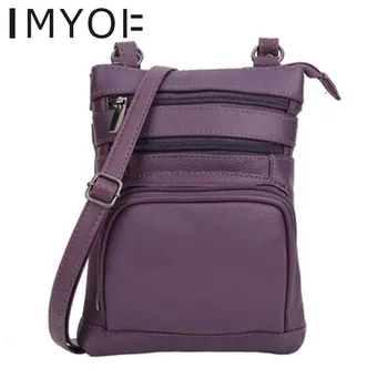 IMYOK Casual Genuine Leather Messenger Bags Women Solid Bag Multi-zipper Ladies Small Bag One Shoulder Multifunctional Handbag
IMYOK Casual Genuine Leather Messenger Bags Women Solid Bag Multi-zipper Ladies Small Bag One Shoulder Multifunctional Handbag