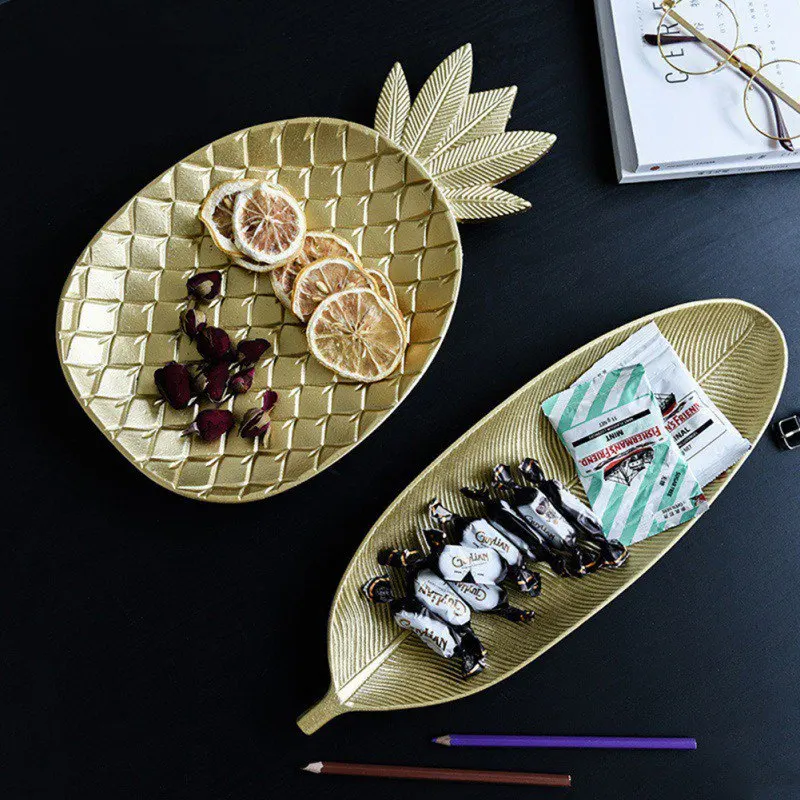 Gold Leaf Nordic Pineapple Jewelry Storage Tray Fruit Plate Creative Geometry Dish Tray Decor Plate Home Decor Decorative Craft
Gold Leaf Nordic Pineapple Jewelry Storage Tray Fruit Plate Creative Geometry Dish Tray Decor Plate Home Decor Decorative Craft