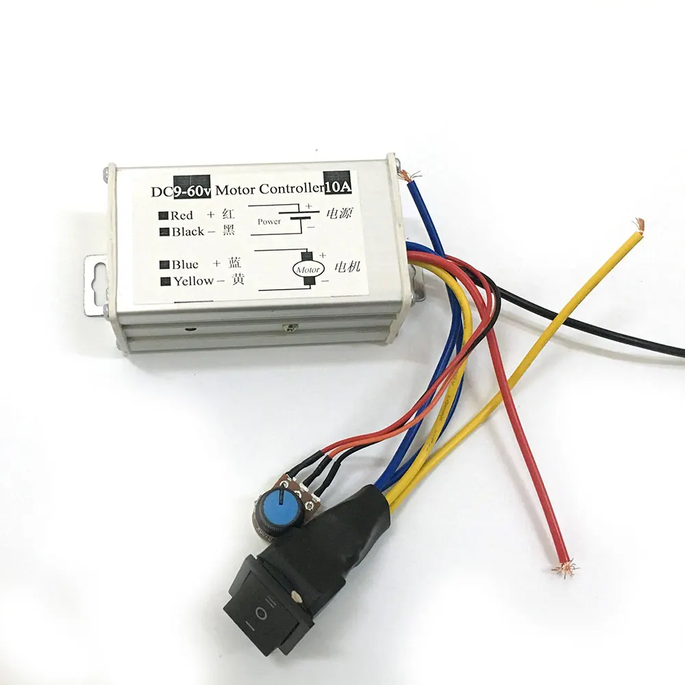 EBOWAN DC 9v 12v 24v 36v 48v 60v 10A 600W PWM DC Motor Forward Reverse Control Switch Motor Speed Controller Regulator
EBOWAN DC 9v 12v 24v 36v 48v 60v 10A 600W PWM DC Motor Forward Reverse Control Switch Motor Speed Controller Regulator
