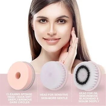 3 in 1 Facial Cleaner Brush Electric Rotating Facial Cleansing Brush USB Rechargeable Face Massage Skin Care Beauty Instrument
3 in 1 Facial Cleaner Brush Electric Rotating Facial Cleansing Brush USB Rechargeable Face Massage Skin Care Beauty Instrument