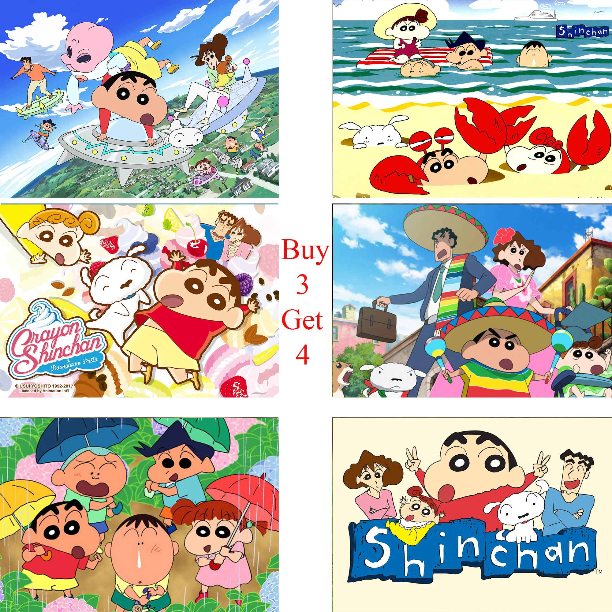 Posters Crayon Shin Chan Classic Japanese Anime White Coated Paper Prints Clear Image Home Decoration Home Art Brand
Posters Crayon Shin Chan Classic Japanese Anime White Coated Paper Prints Clear Image Home Decoration Home Art Brand