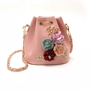 Fashion Women Flowers Bucket Shoulder Bags Chain Drawstring Small PU Leather Cross Body Bag Best Sale-WT
Fashion Women Flowers Bucket Shoulder Bags Chain Drawstring Small PU Leather Cross Body Bag Best Sale-WT