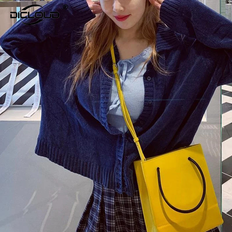 Autumn Winter 2019 Knitted Cropped Cardigan Jacket Coat Women Solid Chenille Sweater Streetwear Harajuku Girls Solid Cardigans
Autumn Winter 2019 Knitted Cropped Cardigan Jacket Coat Women Solid Chenille Sweater Streetwear Harajuku Girls Solid Cardigans