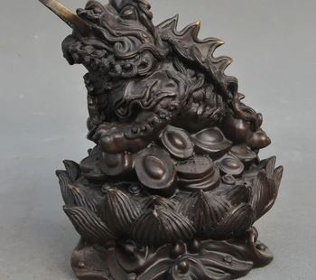 Lucky China Fengshui bronze yuanbao Money Coin Wealth Golden Toad spittor Statue 
Lucky China Fengshui bronze yuanbao Money Coin Wealth Golden Toad spittor Statue
