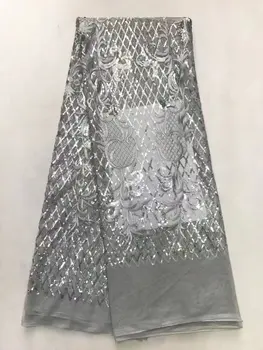 Free Shipping Nigerian Sequins Lace Fabric High Quality Fashion African French Tulle Net Lace Fabric 5yards/pc For Party Dresss
Free Shipping Nigerian Sequins Lace Fabric High Quality Fashion African French Tulle Net Lace Fabric 5yards/pc For Party Dresss