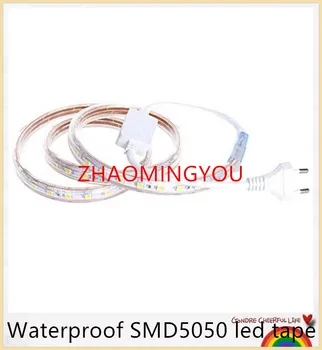 YOU Waterproof SMD5050 led tape AC220V flexible led strip 60 leds/Meter outdoor garden lighting with EU plug
YOU Waterproof SMD5050 led tape AC220V flexible led strip 60 leds/Meter outdoor garden lighting with EU plug
