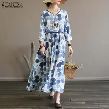 Printed Maxi Dress Women's Sundress ZANZEA 2020 Vintage V Neck Long Sleeve Party Shirt Vestidos Female Pleated Robe Oversized
Printed Maxi Dress Women's Sundress ZANZEA 2020 Vintage V Neck Long Sleeve Party Shirt Vestidos Female Pleated Robe Oversized
