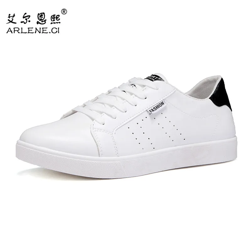 2019 New Brand Men Vulcanized Shoes Flat Skate Board Shoes PU Leather Lace Up Sneakers for Men Breathable White Casual Footwear
2019 New Brand Men Vulcanized Shoes Flat Skate Board Shoes PU Leather Lace Up Sneakers for Men Breathable White Casual Footwear