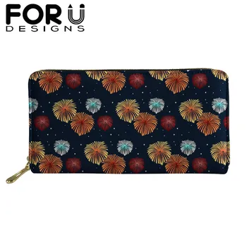 FORUDESIGNS New Fireworks Prints PU Leather Long Wallets Women Style Ladies Clutch Purse Gift for Mom Female Girls's Card Holder
FORUDESIGNS New Fireworks Prints PU Leather Long Wallets Women Style Ladies Clutch Purse Gift for Mom Female Girls's Card Holder