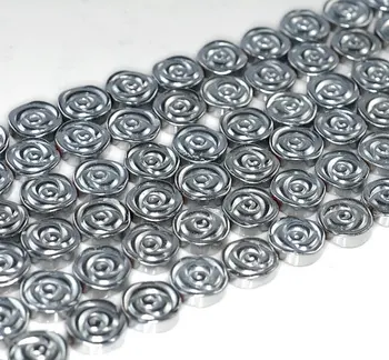 10mm Silver Hematite Gemstone Rose Flower Carved 10x10mm Loose Beads 16 inch Full Strand (90185601-842)
10mm Silver Hematite Gemstone Rose Flower Carved 10x10mm Loose Beads 16 inch Full Strand (90185601-842)