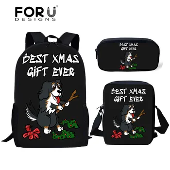 FORUDESIGNS School Bags for Teenager Girls Bernese Mountain Dog Printing School Backpack Children 3pcs/set Schoolbag Kids Bag
FORUDESIGNS School Bags for Teenager Girls Bernese Mountain Dog Printing School Backpack Children 3pcs/set Schoolbag Kids Bag