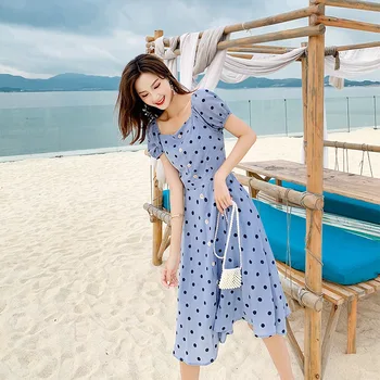 HAYBLST Brand Elegant Women Dress 2019 Summer Fashion Dot Clothing Plus Size XL Korean Lady Short Sleeves Irregular Kawaii Dress
HAYBLST Brand Elegant Women Dress 2019 Summer Fashion Dot Clothing Plus Size XL Korean Lady Short Sleeves Irregular Kawaii Dress