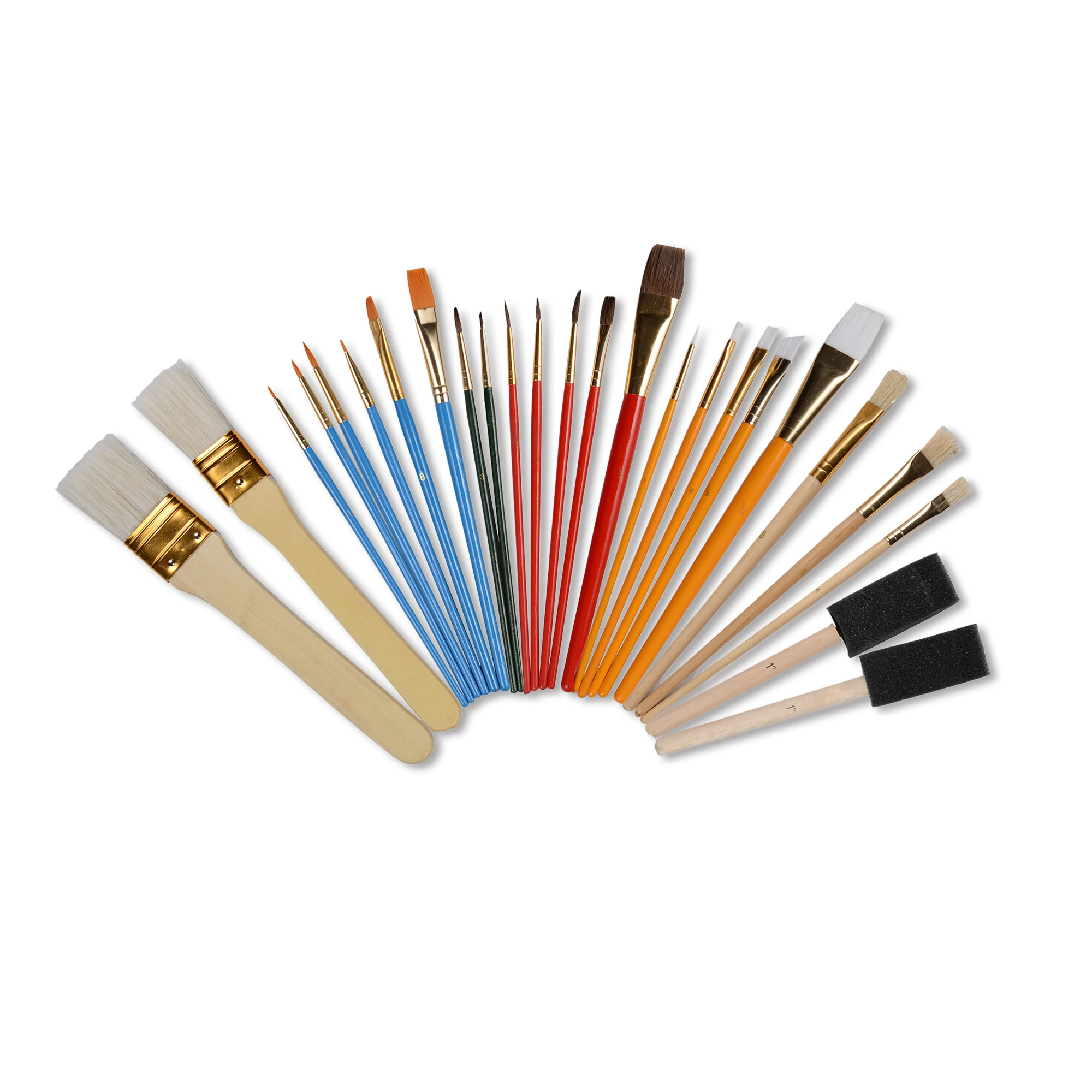 CONDA Paint Brush Set Starter Kit 25-piece Assorted Sizes Finest Quality Soft Brushes Pen For Acrylic Watercolor Oil Drawing
CONDA Paint Brush Set Starter Kit 25-piece Assorted Sizes Finest Quality Soft Brushes Pen For Acrylic Watercolor Oil Drawing