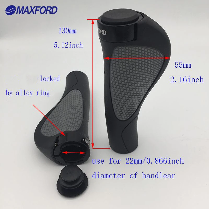 Description Picture 5 of itemMAXFORD MTB Bike Grips Handlebar Grip Bicycle Parts Bike End Bar Mountain Bike Accessories Rubber Cycling Bicycle Parts