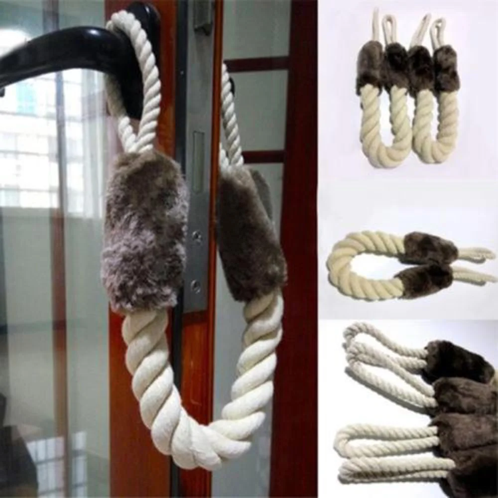 Хлопковый Канат Doorstop подходит для дверных ручек стопор дверей захлопывающийся