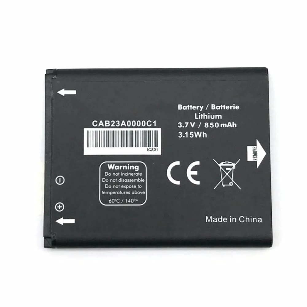 Фото CAB23A0000C1 850mAh Battery For TCL / Alcatel OT710 OT-800 OT880a CAB3120000C1 moible phone + Track Code | Мобильные телефоны и