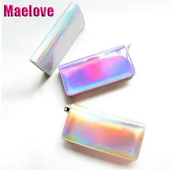 Maelove HOT Hologram wallet laser silver handbag Mini clutch handbag women purse small hologram bag Free Shipping 
Maelove HOT Hologram wallet laser silver handbag Mini clutch handbag women purse small hologram bag Free Shipping