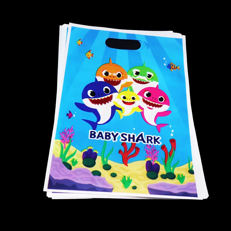 10pcs/lot Baby Shark gift bags kids birthday party decorations Baby Shark plastic candy bags Baby Shark Loot bags
10pcs/lot Baby Shark gift bags kids birthday party decorations Baby Shark plastic candy bags Baby Shark Loot bags