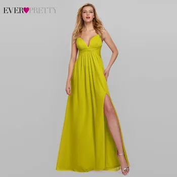 Yellow Long Prom Dresses 2020 Ever Pretty EP07882 A-Line V-Neck Spaghetti Straps Elegant Women Formal Dresses Vestidos De Gala
Yellow Long Prom Dresses 2020 Ever Pretty EP07882 A-Line V-Neck Spaghetti Straps Elegant Women Formal Dresses Vestidos De Gala