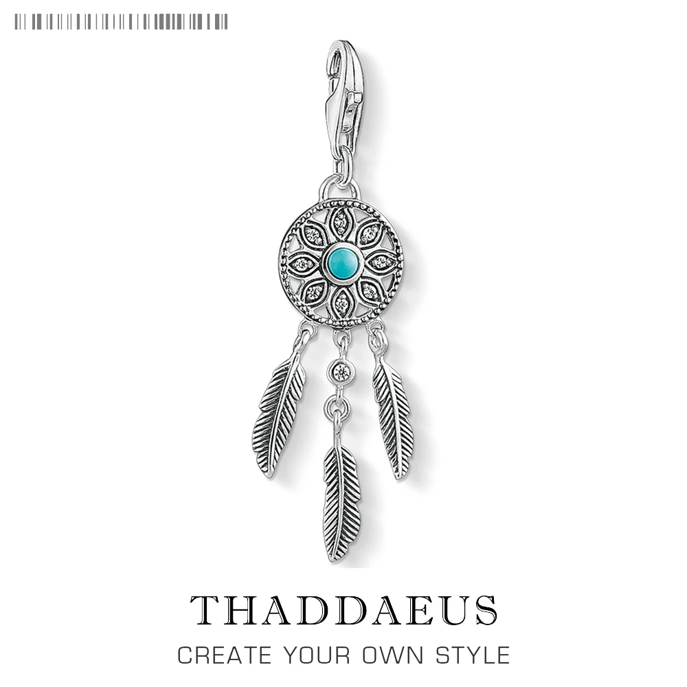 Charm Pendant Blue Dreamcatcher Ethno,2018 Brand New Thomas Jewelry For Women Trendy Gift In 925 Sterling Silver Fit Bracelet
Charm Pendant Blue Dreamcatcher Ethno,2018 Brand New Thomas Jewelry For Women Trendy Gift In 925 Sterling Silver Fit Bracelet