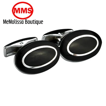 MeMolissa MeMolissa Fancy Oval Design Cufflinks Silver Color Black Enamel Cuff Link For Gentlemen Weeding Party Shirt Chfflings
MeMolissa MeMolissa Fancy Oval Design Cufflinks Silver Color Black Enamel Cuff Link For Gentlemen Weeding Party Shirt Chfflings