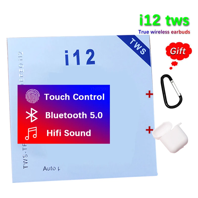 i12 TWS Bluetooth 5.0 Earphone Wireless Earbuds Headphone Touch Control headset For All Smart Phone audifonos para celular elari
i12 TWS Bluetooth 5.0 Earphone Wireless Earbuds Headphone Touch Control headset For All Smart Phone audifonos para celular elari