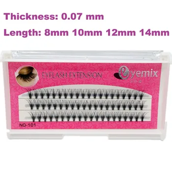 EYEMIX 0.07 Thickness Individual Eyelash Extension 20pcs/Knot 8/10/12/14mm False Eyelash Hot sale 4 Trays/Lot Free Shipping
EYEMIX 0.07 Thickness Individual Eyelash Extension 20pcs/Knot 8/10/12/14mm False Eyelash Hot sale 4 Trays/Lot Free Shipping