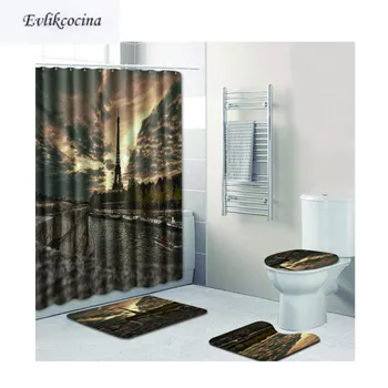 Free Shipping 4pcs Nightfall Tower Banyo Paspas Bathroom Carpet Toilet Bath Mat Set Non Slip Tapis Salle De Bain Alfombra Bano
Free Shipping 4pcs Nightfall Tower Banyo Paspas Bathroom Carpet Toilet Bath Mat Set Non Slip Tapis Salle De Bain Alfombra Bano