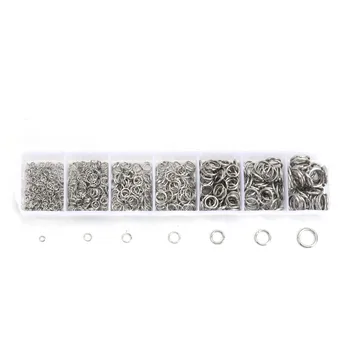 770PCs High Quality Stainless Steel Open Jump Rings Silver Plated 3-10mm DIY Jewelry Findings DIY Made Craft Accessories Mix
770PCs High Quality Stainless Steel Open Jump Rings Silver Plated 3-10mm DIY Jewelry Findings DIY Made Craft Accessories Mix