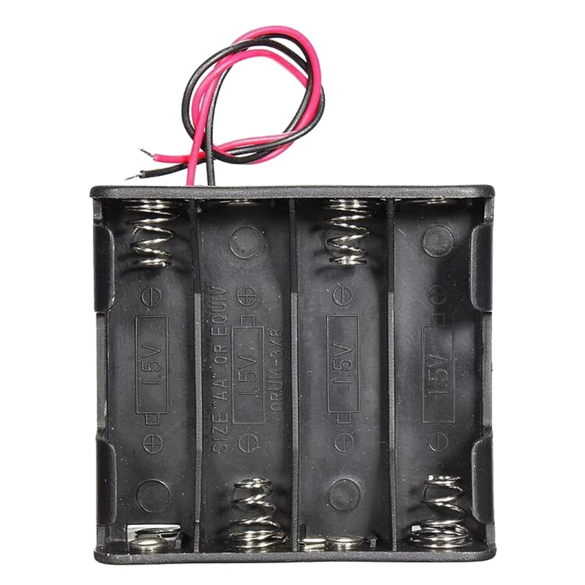 12 Volt 12V Battery Clip Slot Storage Holder Box Case For 8 AA Batteries Stack 6 Leads Wire NEW
12 Volt 12V Battery Clip Slot Storage Holder Box Case For 8 AA Batteries Stack 6 Leads Wire NEW