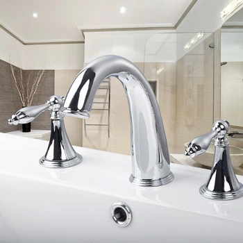 Bathroom Chrome 3 Pcs Faucet Spray Tap 2 Handle Waterfall Basin Sink Bathtub Mixer Faucet 30H Mixer Tap Faucet
Bathroom Chrome 3 Pcs Faucet Spray Tap 2 Handle Waterfall Basin Sink Bathtub Mixer Faucet 30H Mixer Tap Faucet
