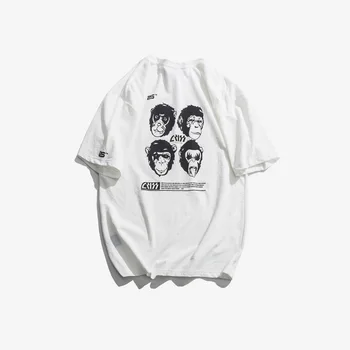 Funny T Shirts Cotton Monkey Face Cartoon Letter Print T-shirts Summer Original Design Japanese Streetwear Mens Clothing YT5055
Funny T Shirts Cotton Monkey Face Cartoon Letter Print T-shirts Summer Original Design Japanese Streetwear Mens Clothing YT5055