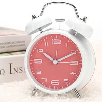 4 inch Bedside Metal Alarm Clock Large Ringtones Double Bell Lazy Alarm Clock With Night Light Kids Table Clock
4 inch Bedside Metal Alarm Clock Large Ringtones Double Bell Lazy Alarm Clock With Night Light Kids Table Clock