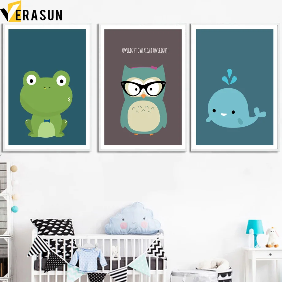 Cartoon Frog Owl Whale Animals Wall Art Canvas Painting Nordic Posters And Prints Nursery Wall Picture Kids Baby Girl Room Decor
Cartoon Frog Owl Whale Animals Wall Art Canvas Painting Nordic Posters And Prints Nursery Wall Picture Kids Baby Girl Room Decor