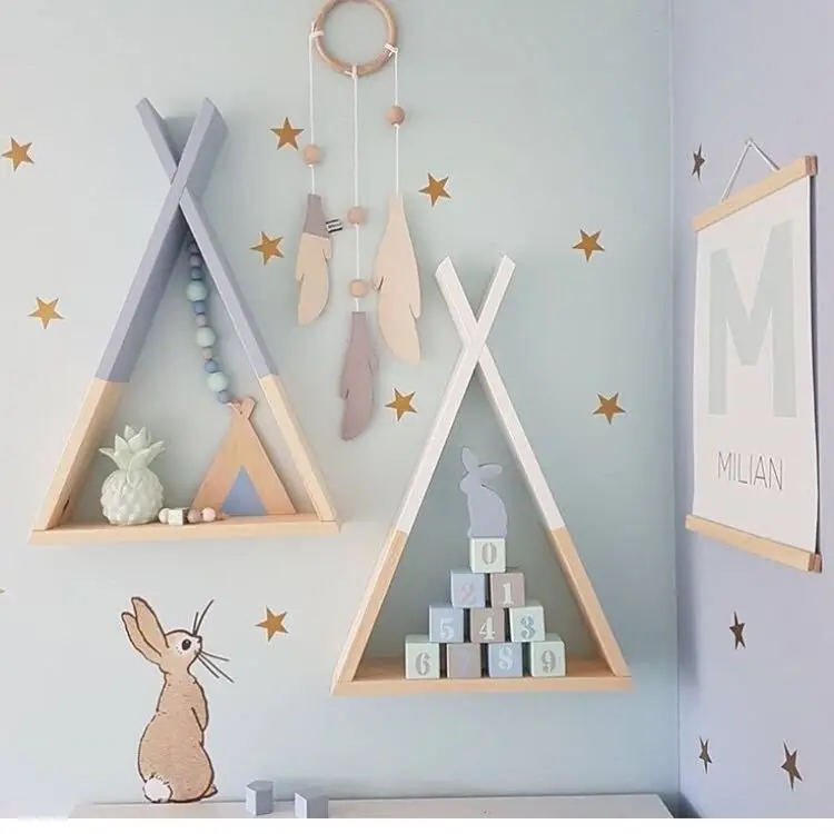 Nordic Wooden Decorative Wall Shelf Children's Room Wall Hanging Ornaments Storage Book Shelf Home Living Room DIY Decor Holder
Nordic Wooden Decorative Wall Shelf Children's Room Wall Hanging Ornaments Storage Book Shelf Home Living Room DIY Decor Holder