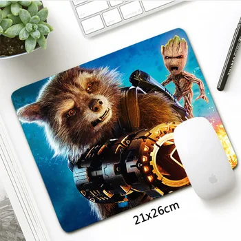 21x26cm Groot Rocket Raccoon Mousepad Small Size Non-Skid Mouse pad Computer Gifts Office Laptop mat notebook pc accessories
21x26cm Groot Rocket Raccoon Mousepad Small Size Non-Skid Mouse pad Computer Gifts Office Laptop mat notebook pc accessories