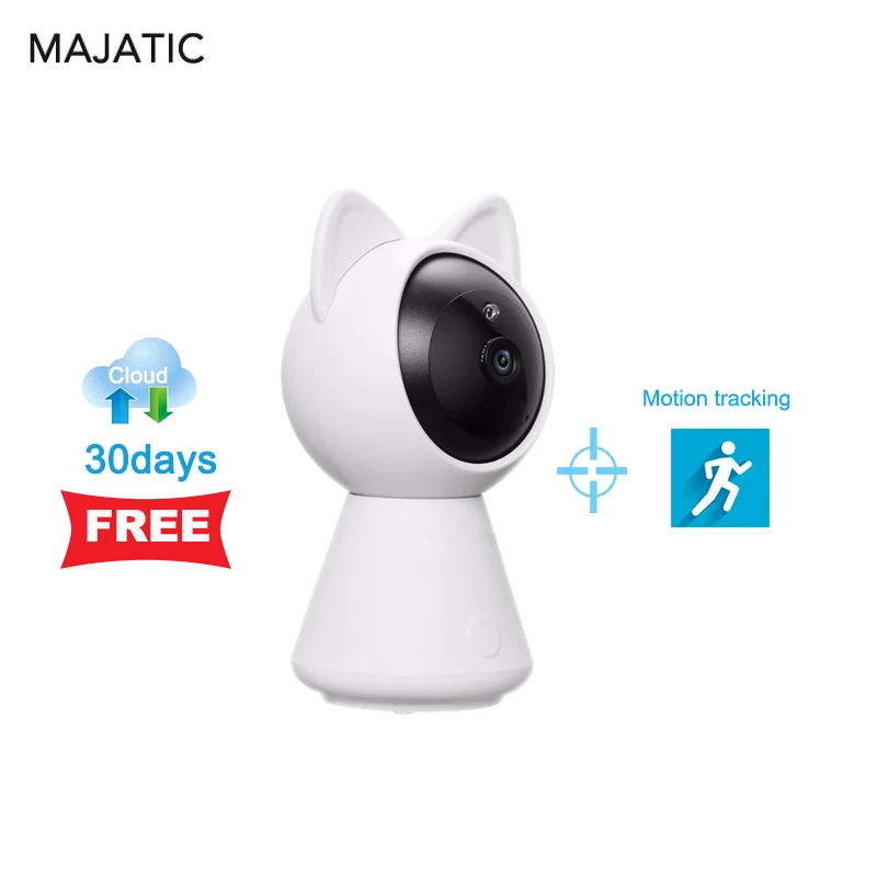 1080P Wifi IP Cloud Storage Free Camera Cat CCTV Wireless Auto Tracking Of Human PTZ Home Security Surveillance Motion Detection
1080P Wifi IP Cloud Storage Free Camera Cat CCTV Wireless Auto Tracking Of Human PTZ Home Security Surveillance Motion Detection