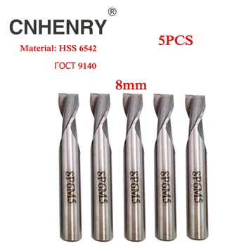 5pcs 2 Flutes 8mm HSS 6542 End Mill Router Bit Set Keyway Milling Cutter for Wood Cutter End Mill CNC Drill Bit Diagnostic-tool
5pcs 2 Flutes 8mm HSS 6542 End Mill Router Bit Set Keyway Milling Cutter for Wood Cutter End Mill CNC Drill Bit Diagnostic-tool