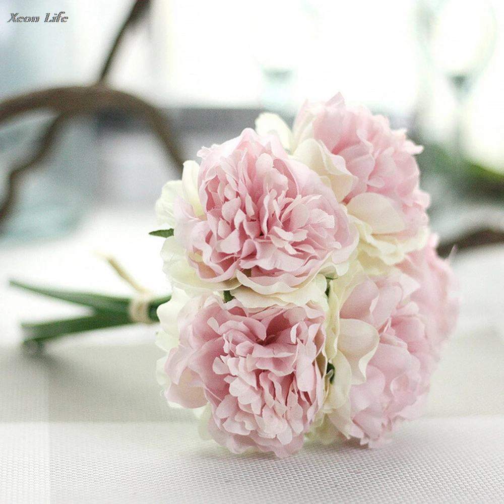 New Out Artificial Silk Fake Flowers Peony Floral Wedding Bouquet Bridal Hydrangea Decor Beautiful Good-looking Elegant
New Out Artificial Silk Fake Flowers Peony Floral Wedding Bouquet Bridal Hydrangea Decor Beautiful Good-looking Elegant