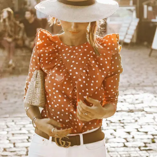 Summer Womens Boho Beach Casual Tops and Blouses elegant Short Sleeve Polka Dot Ruffles shirt Ladies blusa feminina dames ropa
Summer Womens Boho Beach Casual Tops and Blouses elegant Short Sleeve Polka Dot Ruffles shirt Ladies blusa feminina dames ropa