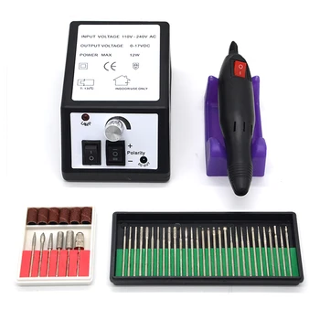 Black Professional Electric Nail Drill File Manicure Pedicure Polish Machine with functioning, high speed ,fast polishing
Black Professional Electric Nail Drill File Manicure Pedicure Polish Machine with functioning, high speed ,fast polishing