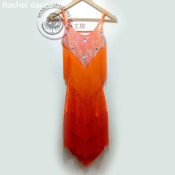 2017 Latin Dancing Clothing Pearl Sequined Style Back Open Sleeveless Samba Tango Dance Costumes Tassel Latin Dance Dress Set
2017 Latin Dancing Clothing Pearl Sequined Style Back Open Sleeveless Samba Tango Dance Costumes Tassel Latin Dance Dress Set